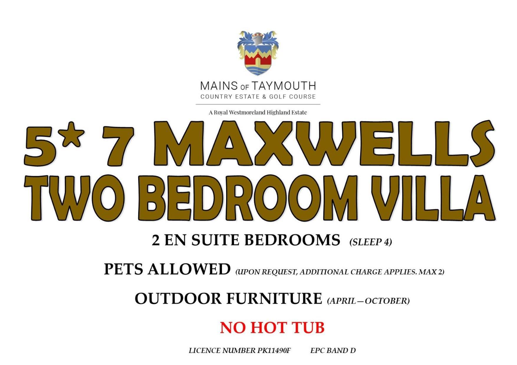 Mains Of Taymouth Country Estate 5* Maxwell Villas Kenmore  Extérieur photo